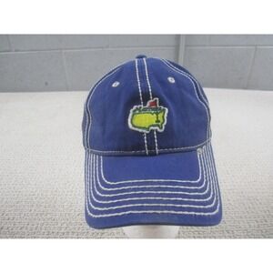 Masters Hat Cap Strapback Blue White Stitching Golf Embroidered Logo American Ne